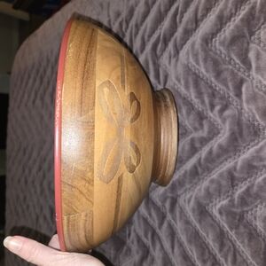 Martha Stewart Brown Wooden Bowl